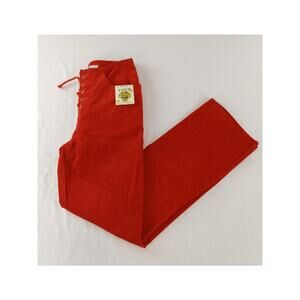 Vintage Y2k Straight Leg Watch L.A. Deadstock High Rise Red Corduroy Pants 9